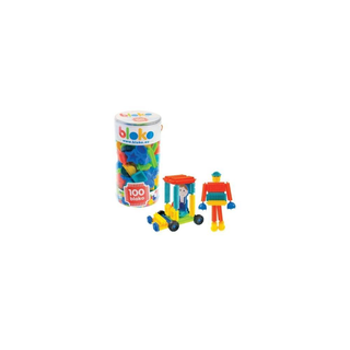 Tub cu 100 piese de constructii [4137819]