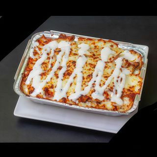 Patatas Fritas Con Queso Gratinado