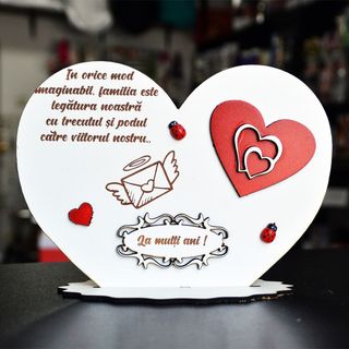 Inima gravata "la multi ani"