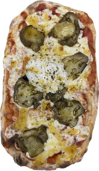 Pizza Berenjenas Y Queso Cabra