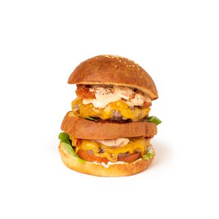 Double bacon cheeseburger 420gr