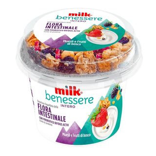 Yogurt Intero con Muesli e Frutti Rossi