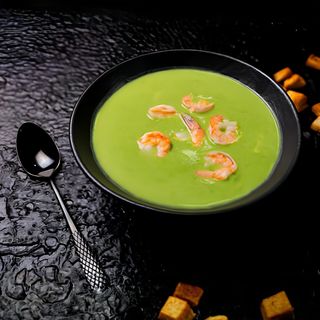 Spanac Soup cu crevete