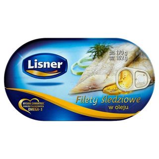 Filety śledziowe w oleju Lisner. 0.17кг