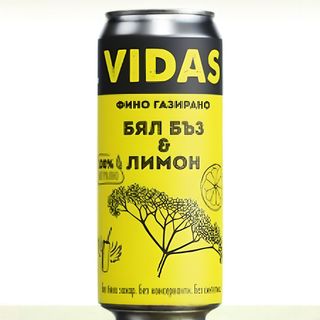 Фино газиран Vidas Бял бъз с лимон