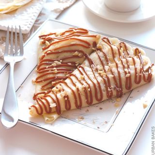 Crêpe Banane et Caramel.