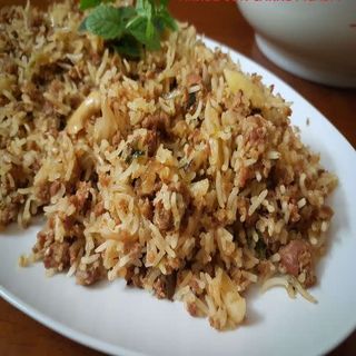 Arroz Keema Con Carne Picada
