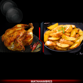 COMBO POLLO ASADO + PIMIENTOS + PATATAS asadas