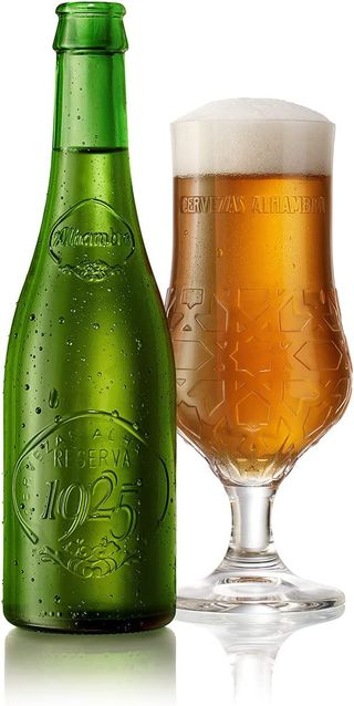 Cerveza tercio Alhambra especial reserva verde