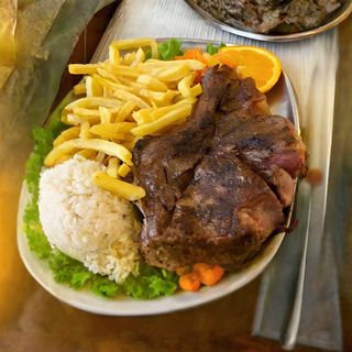 Bife de Boi no Churrasco