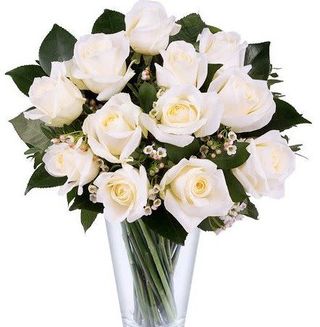 Ramo De 12 Rosas Blancas