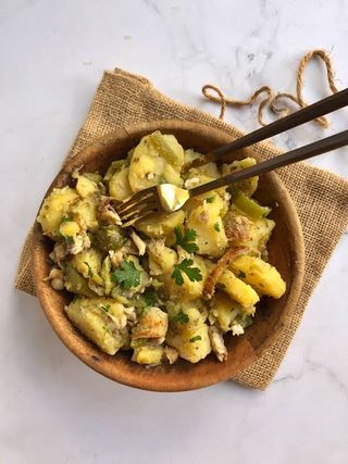 salade de pomme de terre poisson