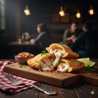 Empanada de jamón y queso