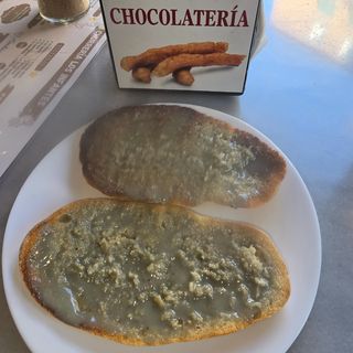 Tostada de roquefort 