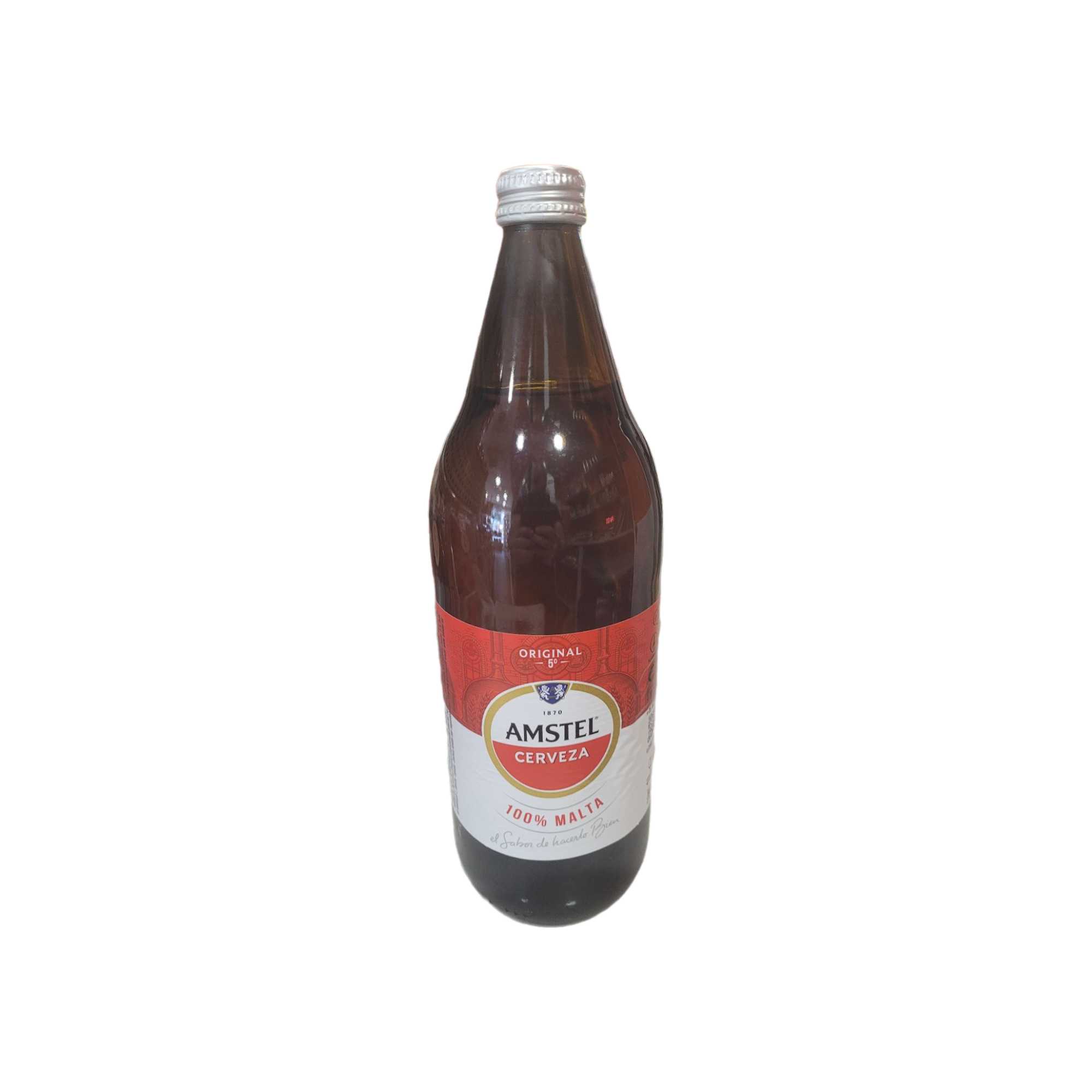 Litro de cerveza Amstel