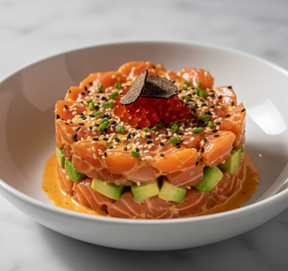 Tartar de salmón