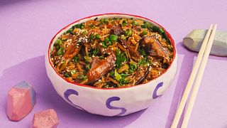 საფირმო ბრინჯი სოკოთი