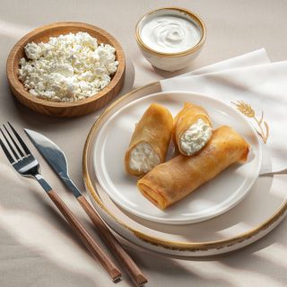 Млинці з солодким сиром