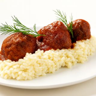 Ćufte s rižom/pire