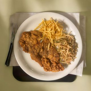 Pallarda de ternera gallega a la milanesa