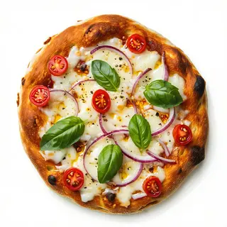Pizza bianca - prosciutto cotto e mais