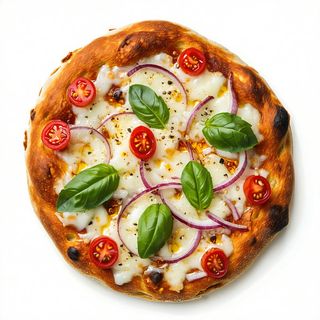 Pizza bianca - prosciutto cotto e mais