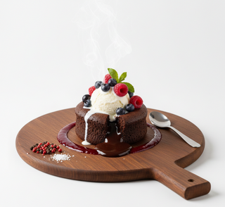 Lava Cake cu fructe de padure