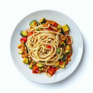 Spaghetti di soia al curry