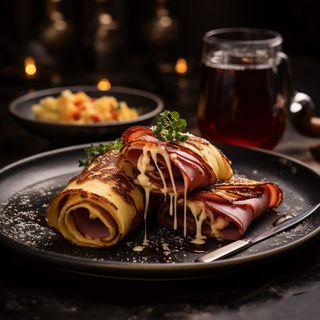 Zapečene slane palačinke 300 g+ Coca-Cola ili Fanta