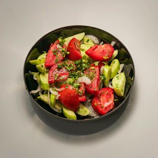 კიტრი პომიდვრის სალათი