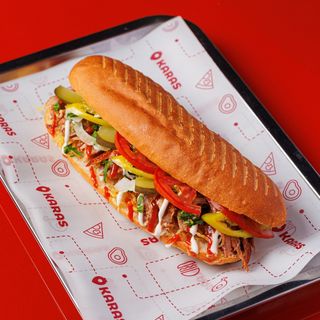 Խոզի շաուրմա հացով