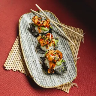 Tacos crujientes de alga nori 