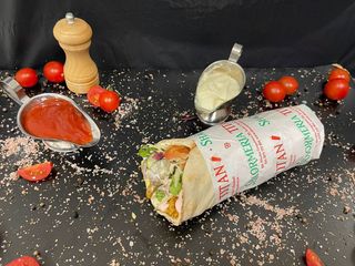 Crispy de pui picant la lipie mare