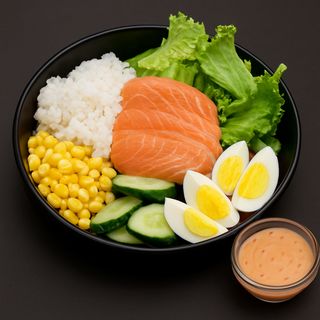 Боул зі слабосолоним лососем (280г)