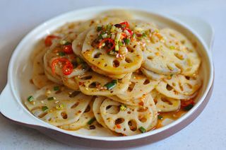 脆辣藕片 Raíz de loto picante 