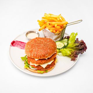 Double Chicken Burger