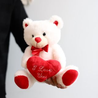 Miś biały "I Love You"