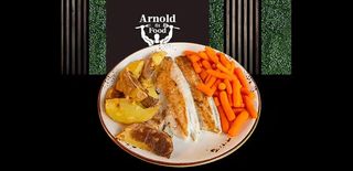 Лаврак филе два броя с две гарнитури по избор (450г)