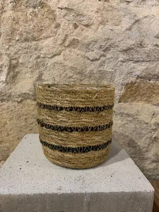 Maceta Mimbre Grande 19 Cm