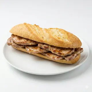 Bocadillo De Pechuga De Pollo Y Queso