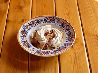 Вареники з картоплею та беконом