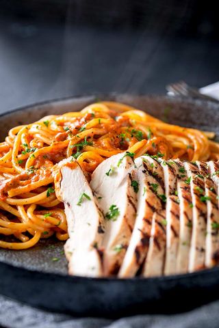 Spaghetti and Chicken