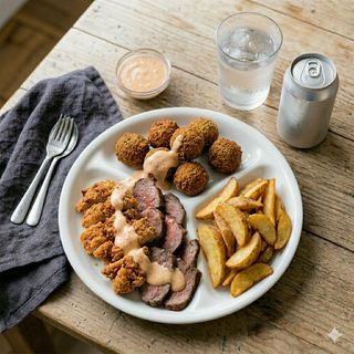 Menú Kebap Falafel