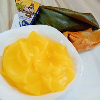 Two Moi Moi + Custard +Milk+ Sugar