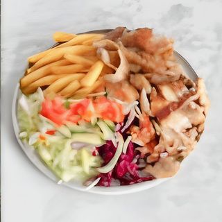 Kebab na talerzu mały
