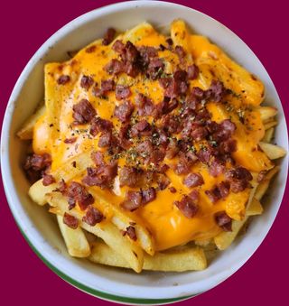 Patatas gratinadas con Cheddar y Bacon Cryspi