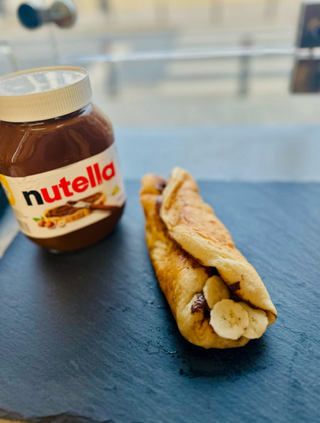 Scoverga cu Nutella si banană