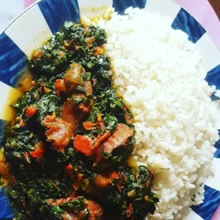 White Rice And Vegetable