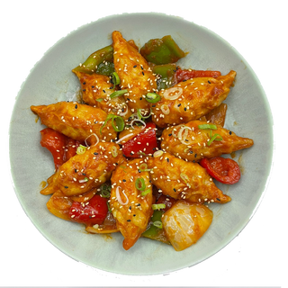 Chilli momo de cerdo