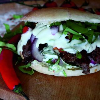 Pita kebab vită halal